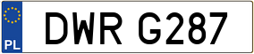 Truck License Plate